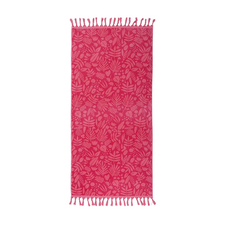 Prosoape set NEF-NEF, petseta thalasses 80x160cm, fuchsia, 100% bambaki
