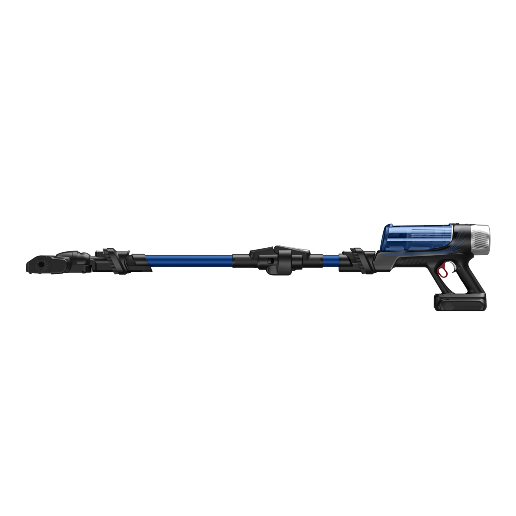 Aspirator vertical Rowenta X-Force Flex 9.60 Aqua RH20C4WO, 250 W, 100 air watts, 3 trepte putere, functie boost, perie cu iluminare LED, autonomie pana la 45 minute, gri & albastru