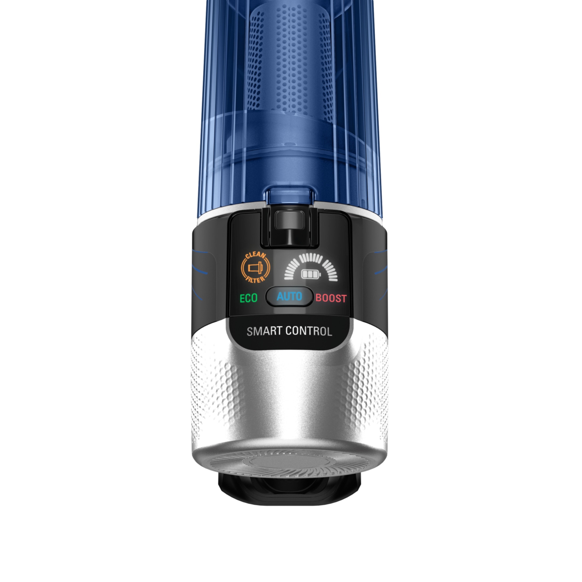 Aspirator vertical Rowenta X-Force Flex 9.60 Aqua RH20C4WO, 250 W, 100 air watts, 3 trepte putere, functie boost, perie cu iluminare LED, autonomie pana la 45 minute, gri & albastru
