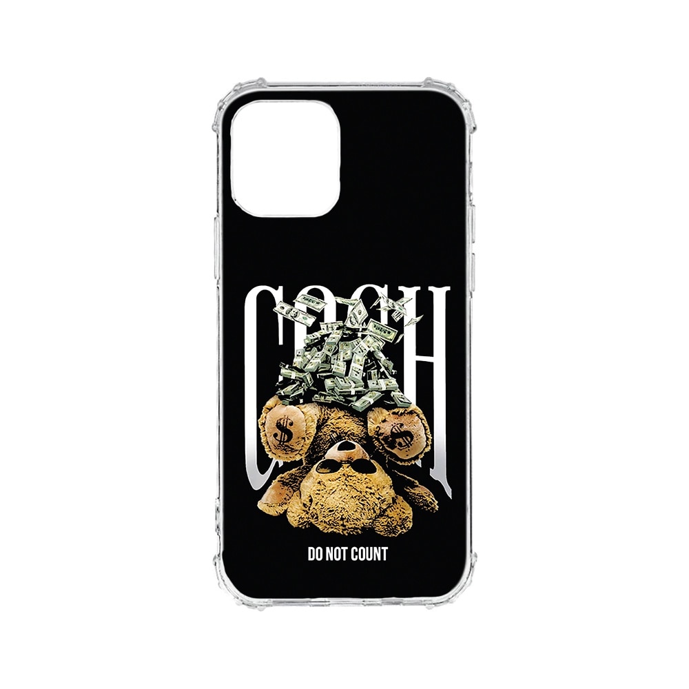 BestCase® Husa Anti Shock 1.5MM, compatibila cu Apple iPhone 11, Teddy Bear Money, Air cushion Technology, AS 1460