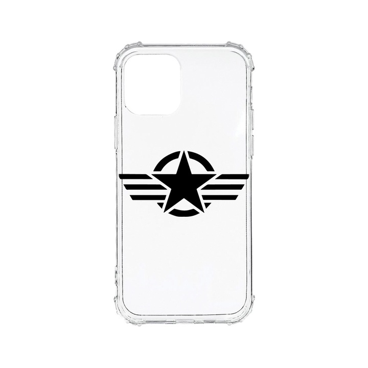 BestCase Anti Shock 1.5MM telefontok, kompatibilis modell Apple iPhone 12 Pro, U.S. Army Star, Air cushion Technology, AS 1661