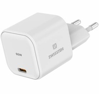 Incarcator Retea Swissten GaN 1x USB-C 65W, Alb