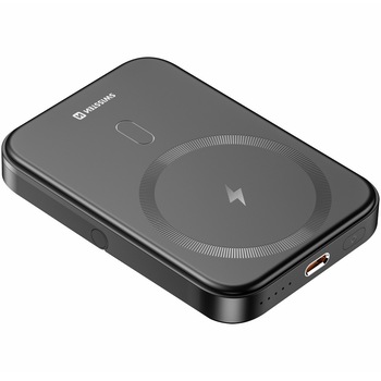 Acumulator Extern Swissten 5000mAh PD 20W compatibil MagSafe, Negru