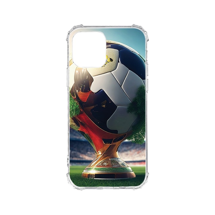 Силиконов калъф BestCase за Apple iPhone 12, Football cup Trophy, Air-Cushion Technology, 1.5MM Anti Shock, AS 1211