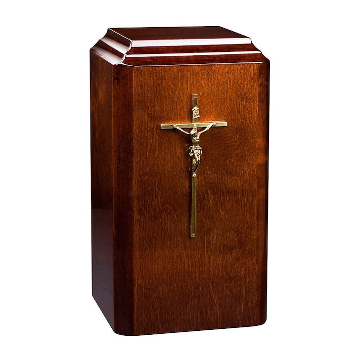Urna crematorie pentru animale, Remember Forever, lemn de arin, maro