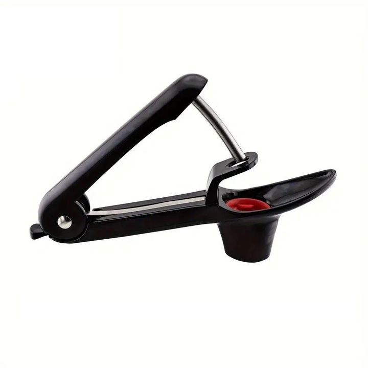 Dispozitiv de Scos Samburi By Fitilomania, Manual, cu 1 Gaura, pentru Cirese/Masline din ABS+Otel Inoxidabil, cu Maner, Negru, 20.5 x 3.8 x 13 cm