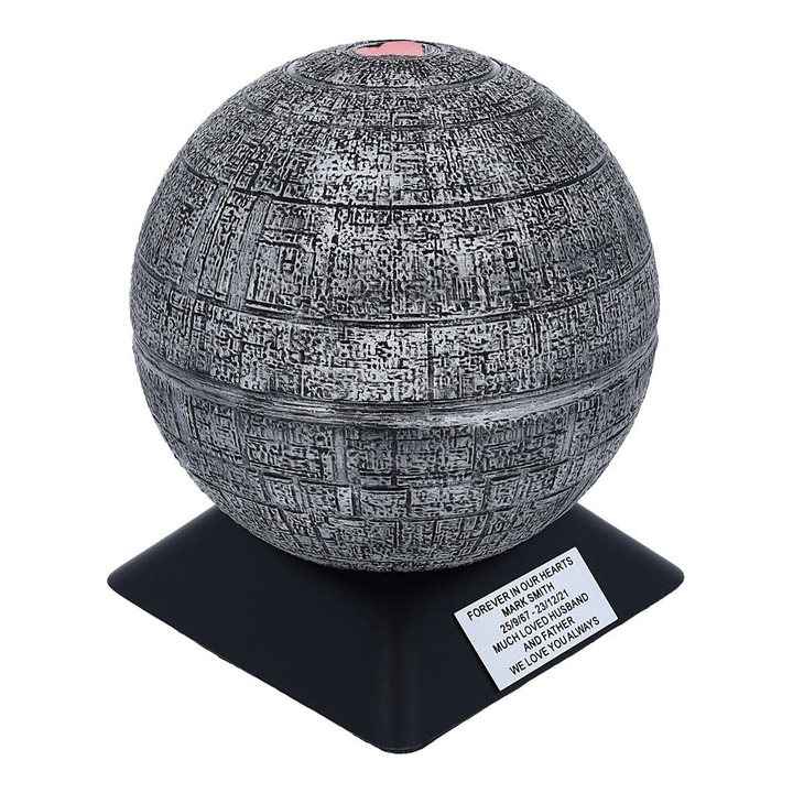 Urna de crematie pentru animale, Remember Forever, ABS, minge din otel inoxidabil, noua, goala