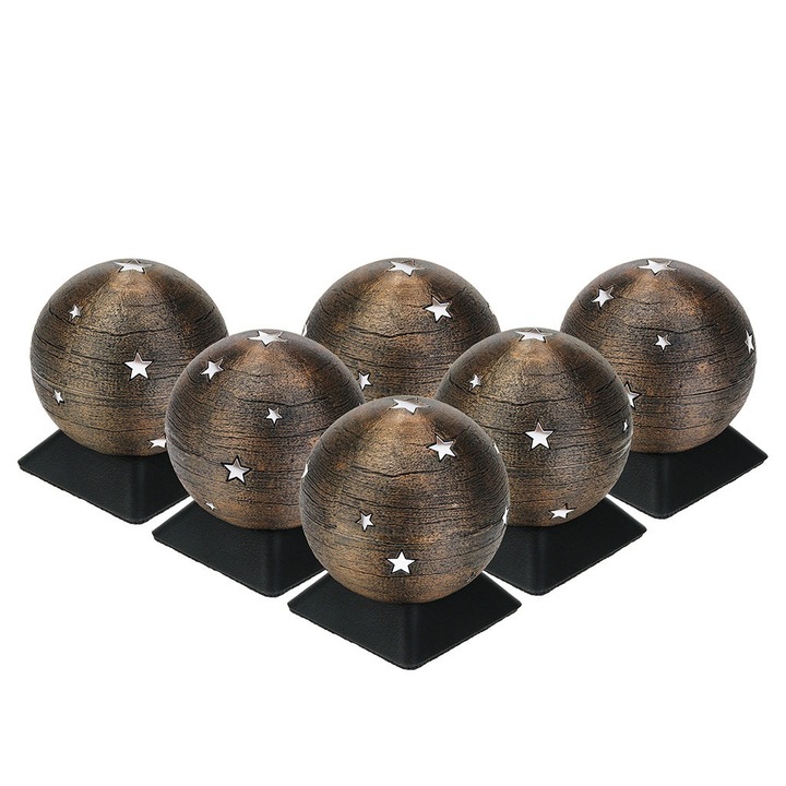 Set de relicviar pentru cenusa, Remember Forever, ABS, minge din otel inoxidabil, nou, 6 bucati