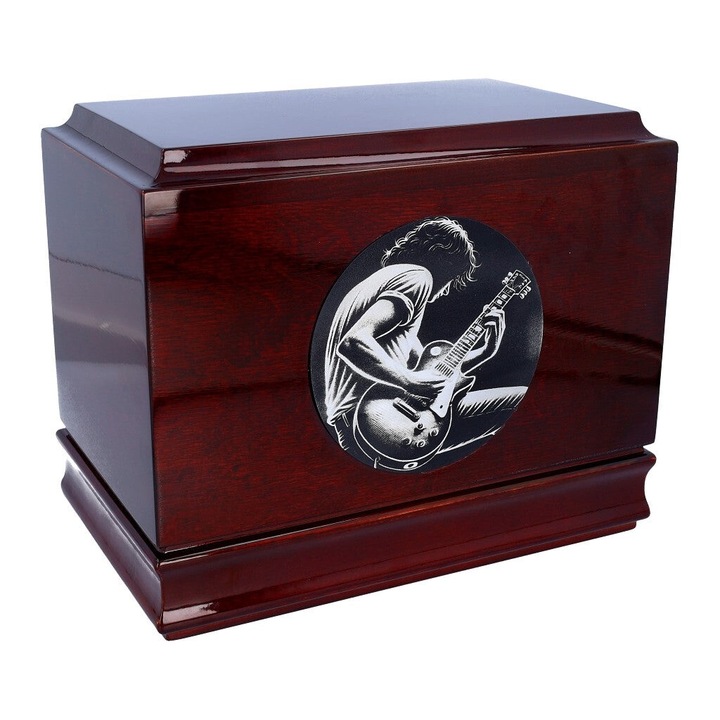 Urna crematorie pentru animale, Remember Forever, din lemn de mesteacan, noua, goala