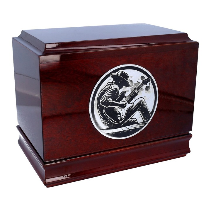 Urna crematorie pentru animale, Remember Forever, din lemn de mesteacan, noua, goala