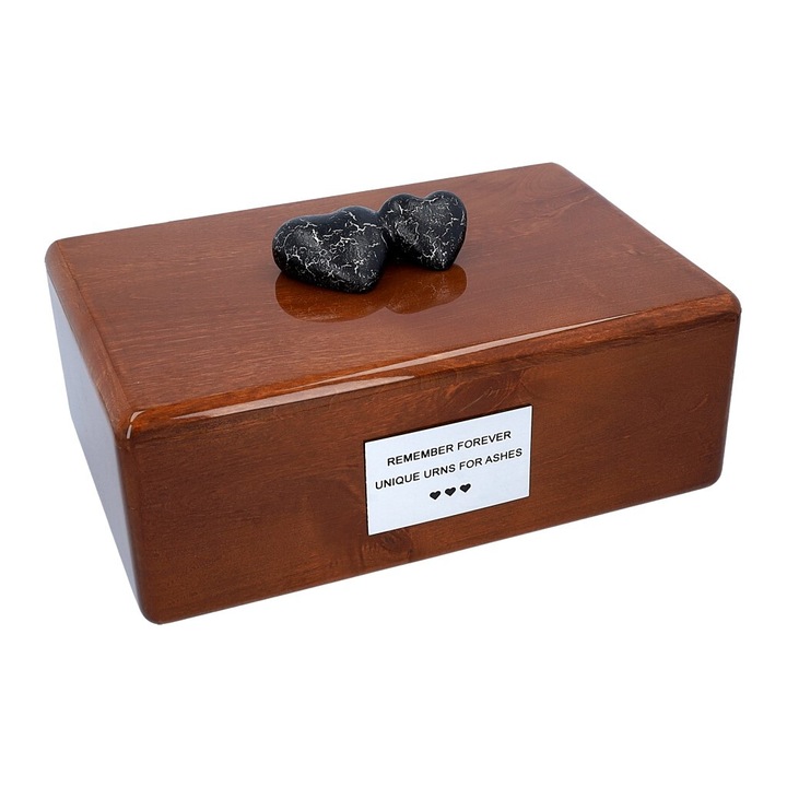 Urna crematorie, Remember Forever, W-WU52B-HEARTS-PY, design in forma de inima