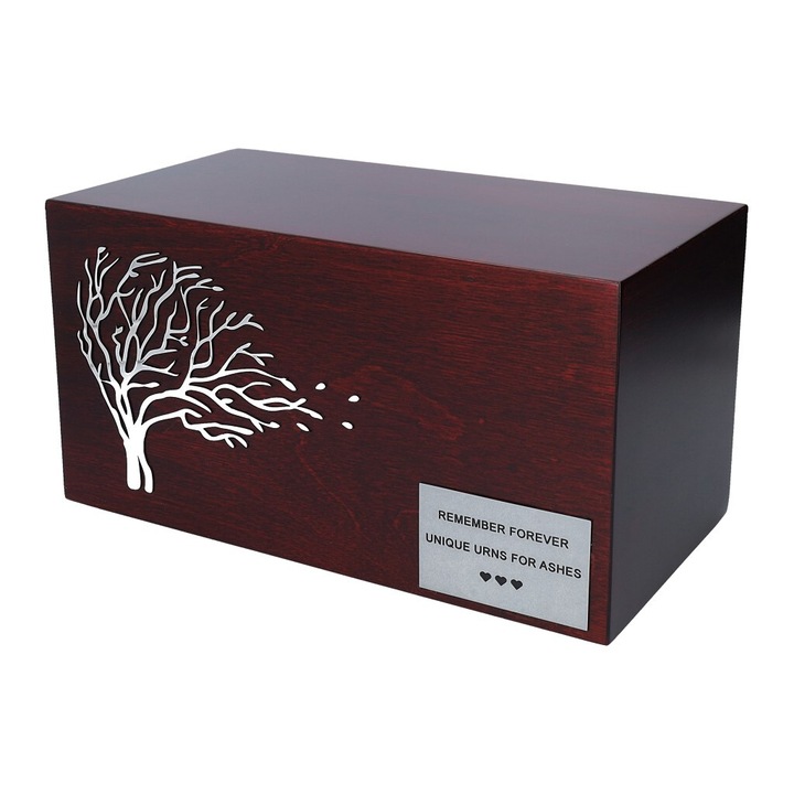 Urna crematorie, Remember Forever, mahon, 19x19cm