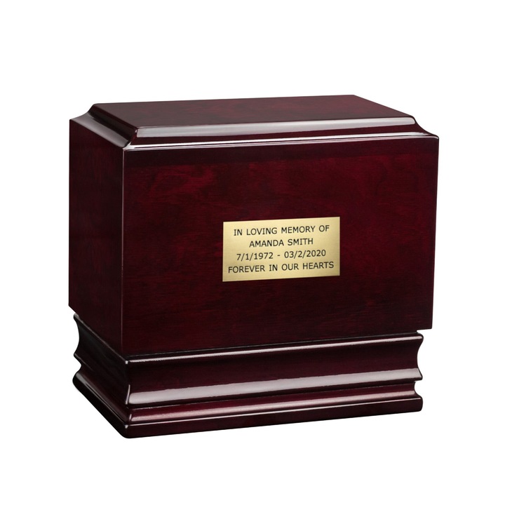 Urna de incinerare pentru cenusa din lemn de arin nou goala