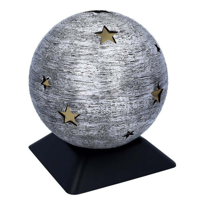 Urna de crematie pentru animale, Remember Forever, ABS, cu minge din otel inoxidabil, noua, aurie