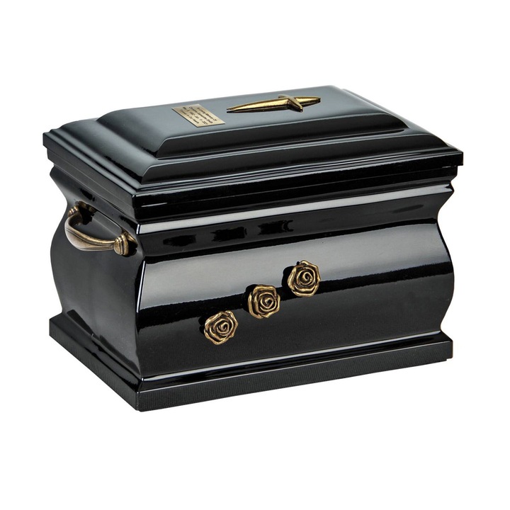 Urna crematorie pentru animale, Remember Forever, mix compozit si granit, noua, goala