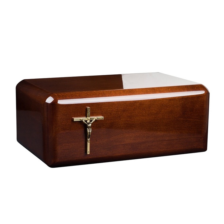 Urna crematorie pentru animale, Remember Forever, din lemn de arin, noua, goala