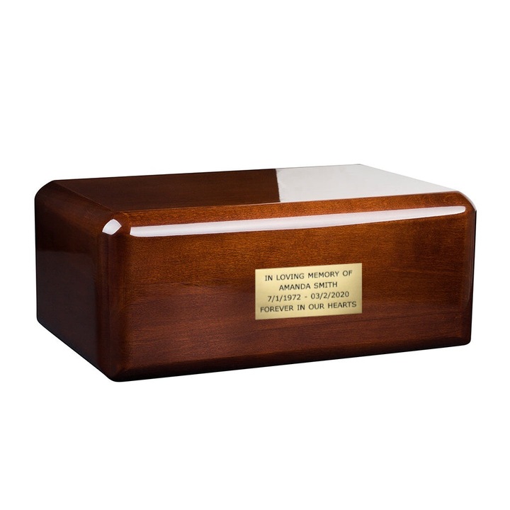 Urna crematorie pentru cenusa din lemn de arin, Remember Forever, noua, 30x20cm