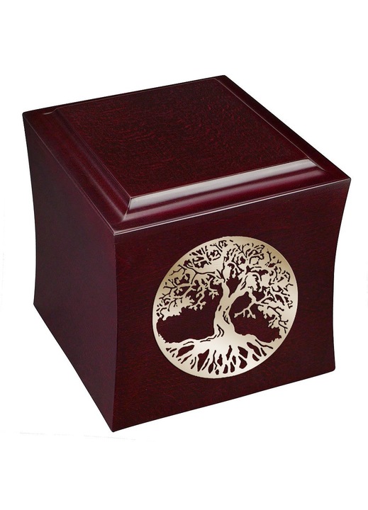 Urna crematorie din lemn de fag, Remember Forever, noua, goala, 30x15cm