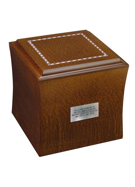 Urne de incinerare clasice din lemn pentru cenusa, Urna de cenusa funerara pentru adulti