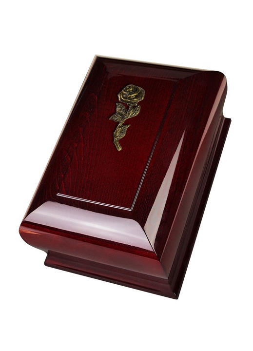 Urna crematorie din lemn de fag, Remember Forever, noua, roz, W-DN4-ROSE-PN