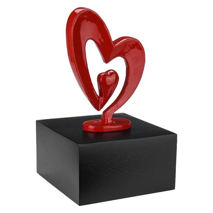 Urna pentru cenuse, Remember Forever, lemn, negru/rosu