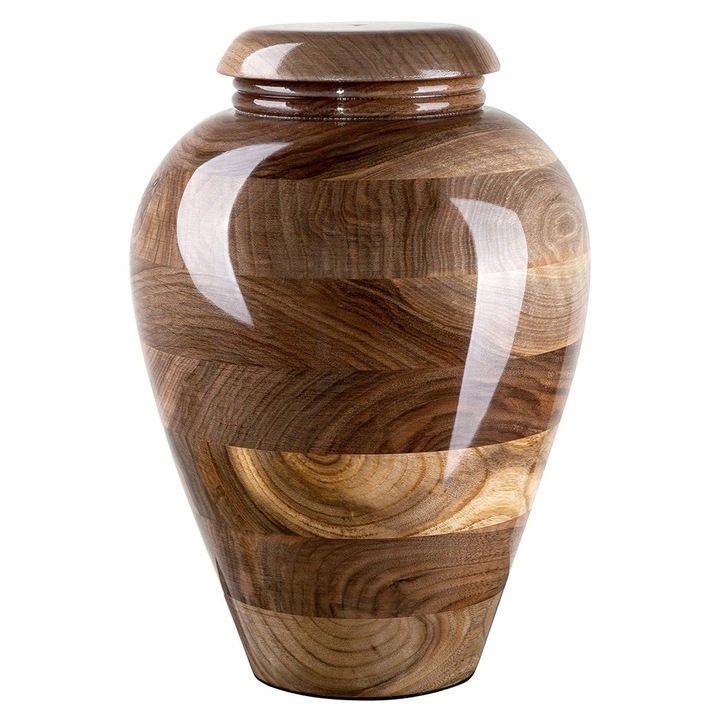 Urna incinerare lemn nuc Remember Forever, maro