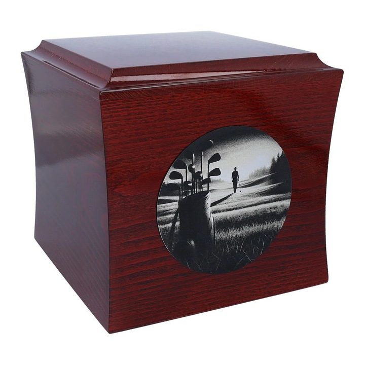 Urna crematorie din lemn de fag, Remember Forever, noua, 30x15cm