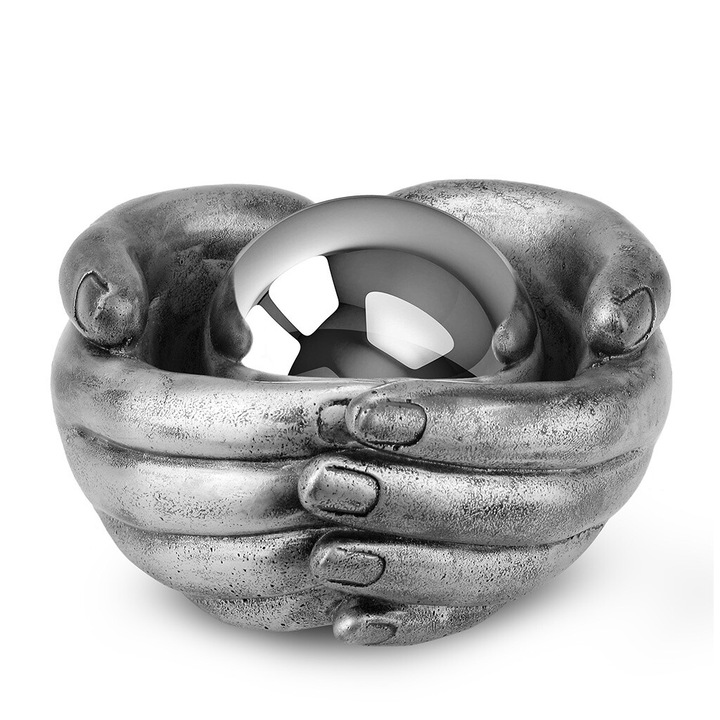 Dekoratív tábla, Emlékezz örökké, M-S10-HANDS-SILVER-PN, ezüst
