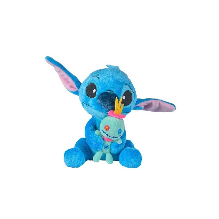 Плюшена играчка Stitch with Scrump, Simba, 25 см, мека материя, безопасна за деца
