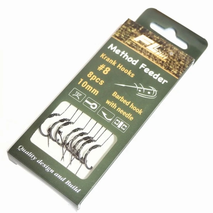 Carlige Legate Fl Method Feeder Cu Spin 7mm Carlig Classic Boilie Nr 12 8buc/set