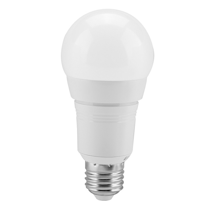 LED Izzó RGB + W WiFi, Jormftte, hangvezérlés, 16 millió szín, 12W, E27, 12x6cm