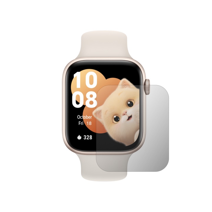 Комплект от 4X защитно фолио за екрана iSkinz за Honor Watch 5, Invisible Skinz HD, ултра-прозрачен силикон с пълно покритие, лепило и гъвкавост