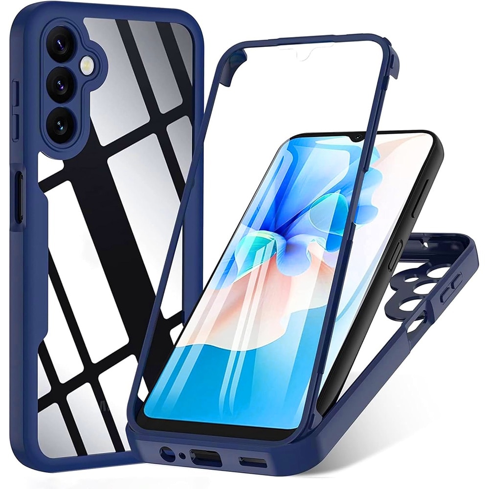 Pachet 360: Husa cu folie integrata pentru Samsung Galaxy A16 Cover360 fata / spate - albastru