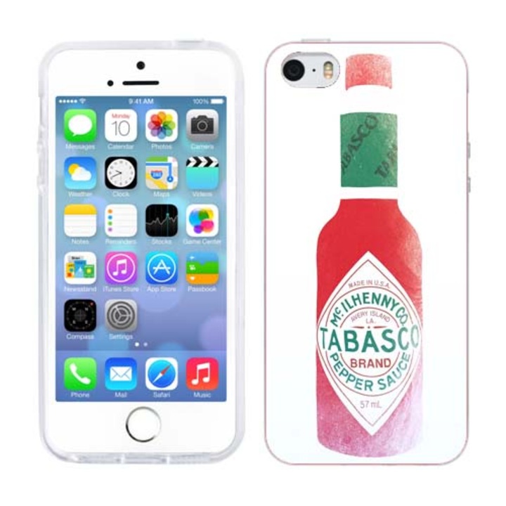 Tok kompatibilis az Apple iPhone 5S készülékkel, kompatibilis az Apple iPhone 5 szilikongél Tpu modellel, Tabasco