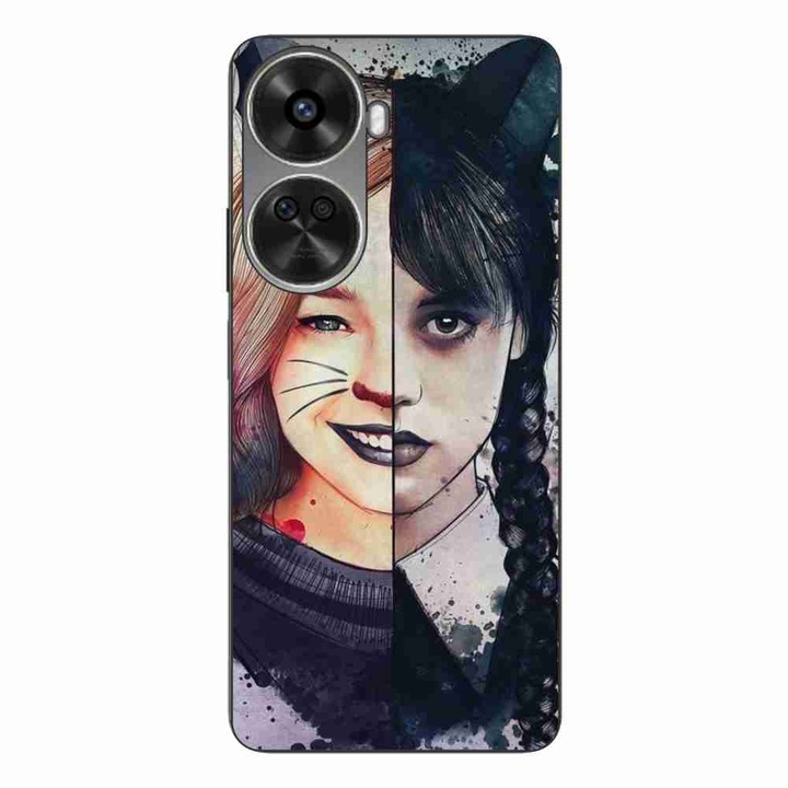 Капак, съвместим с Huawei Nova 12 SE Silicon Gel Tpu Model Wednesday и Enid Sinclair