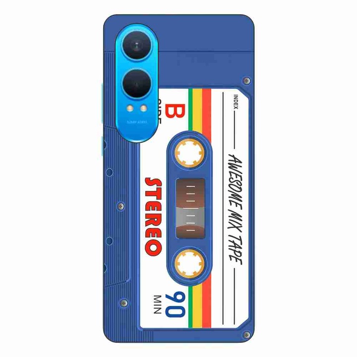 Калъф, съвместим с OnePlus Nord CE4 Lite Silicon Gel Tpu Model Case Vintage Mix Tape
