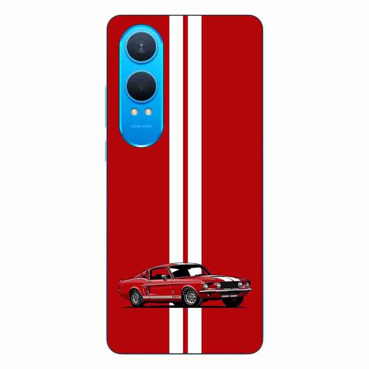 Капак, съвместим с OnePlus Nord CE4 Lite Silicone Gel Tpu Модел Red Mustang