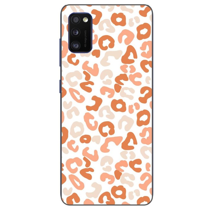 Husa compatibila cu Samsung Galaxy A41 Silicon Gel Tpu Model Animal Print Blush Cheetah