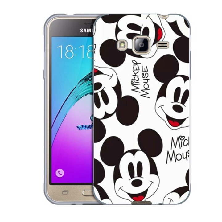 Husa compatibila cu Samsung Galaxy J7 J700 Silicon Gel Tpu Model Mickey Pattern