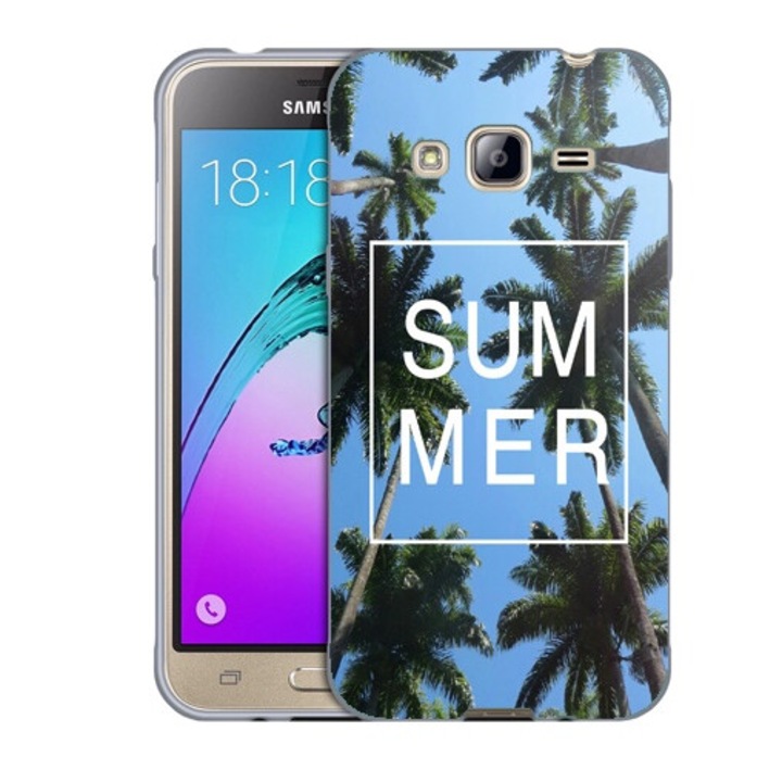 Husa compatibila cu Samsung Galaxy J7 J700 Silicon Gel Tpu Model Summer