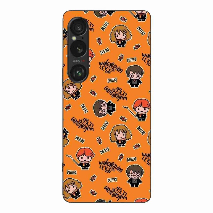 Калъф, съвместим с модел Sony Xperia 1 VI Silicon Gel Tpu Harry Potter Wingardium Leviosa