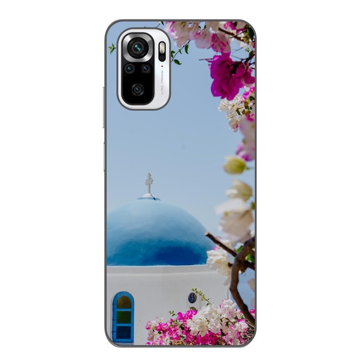 Кейс съвместим с Xiaomi Poco M5s Silicon Gel Tpu Модел Гърция Санторини