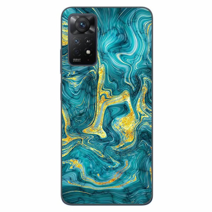 Калъф, съвместим с Xiaomi Redmi Note 11 Pro 4G, 5G Silicon Gel Tpu Модел Abstract Gemstone Glow