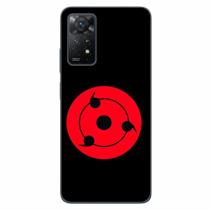 Капак, съвместим с Xiaomi Redmi Note 11 Pro 4G, 5G Silicon Gel Tpu Модел Sharingan