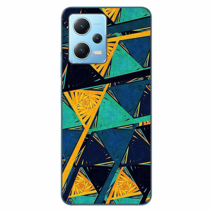 Капак, съвместим с Xiaomi Redmi Note 12 5G Silicon Gel Tpu Модел Abstract Prism