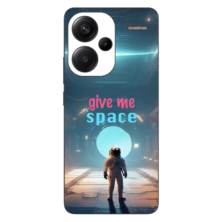 Калъф, съвместим с модел Xiaomi Redmi Note 13 Pro Plus Silicone Gel Tpu Give Me Space