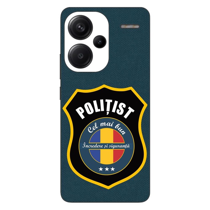 Капак, съвместим с Xiaomi Redmi Note 13 Pro Plus Silicone Gel Tpu Police Model