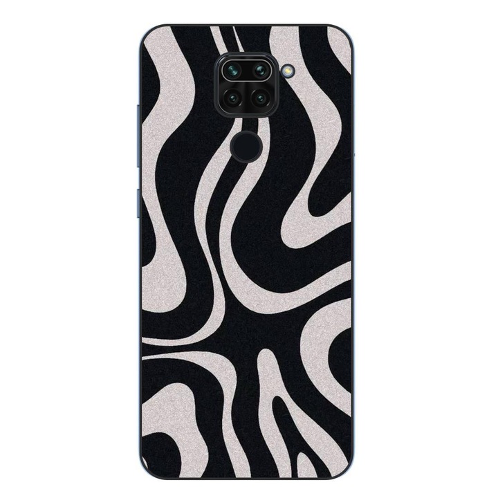 Капак, съвместим с модел Xiaomi Redmi Note 9 Silicon Gel Tpu Monochrome Hypnotic
