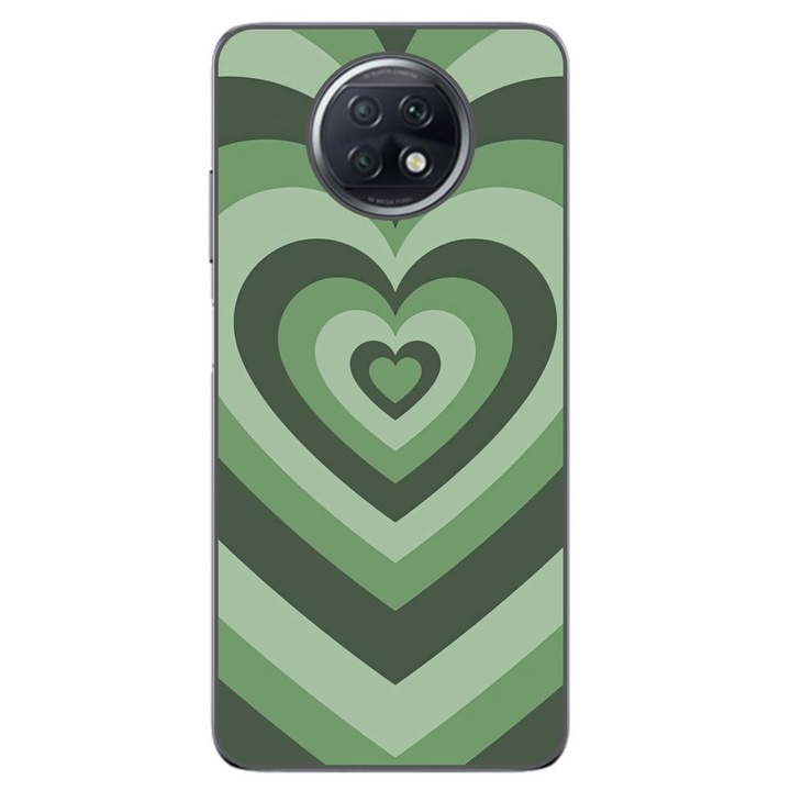 Капак, съвместим с Xiaomi Redmi Note 9T Silicon Gel Tpu Модел Powerpuff Girls Heart Green