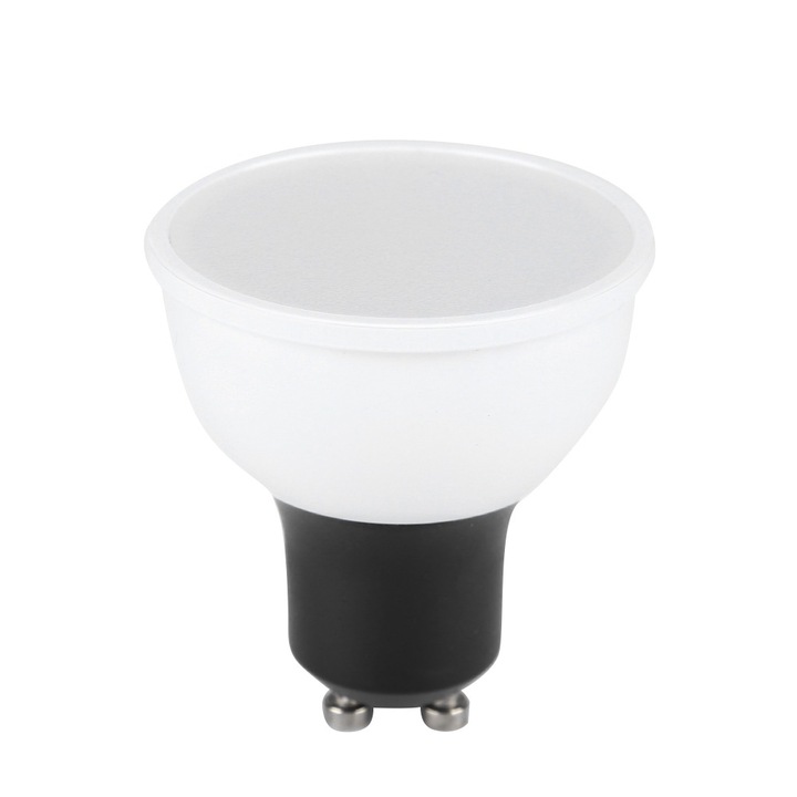 FCMILA intelligens LED izzó, 6W, RGB+CW, vezeték nélküli, 15.98 millió szín, GU10 foglalat